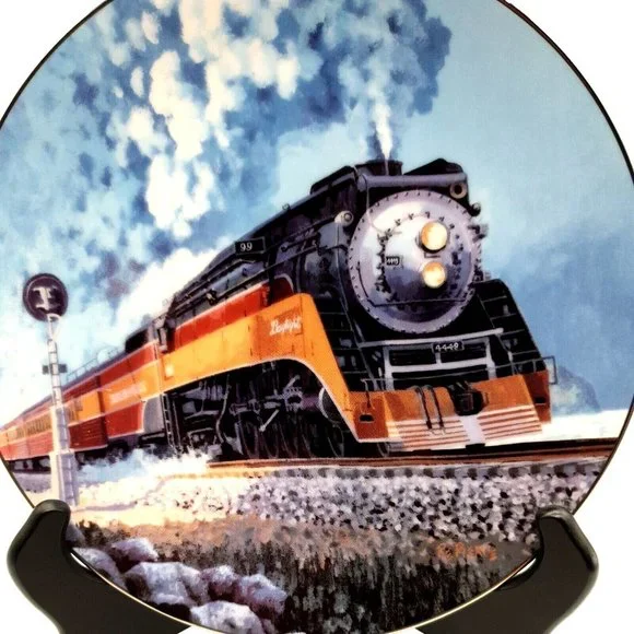Romantic Age Of Steam Knowles Collector Plate Train Engines The Daylight - Picture 4 of 9
